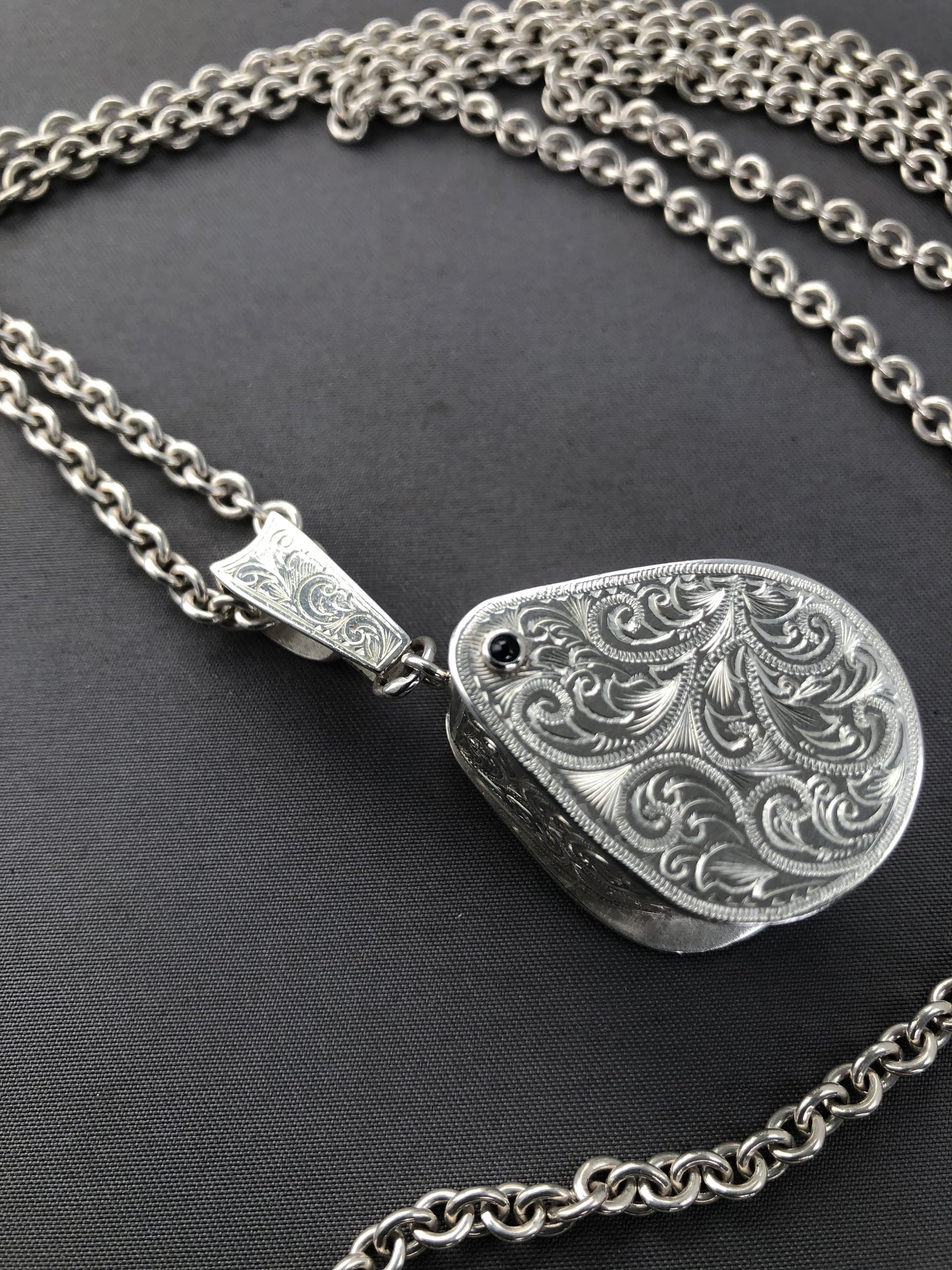 Solid silver handmade jewellers eye glass