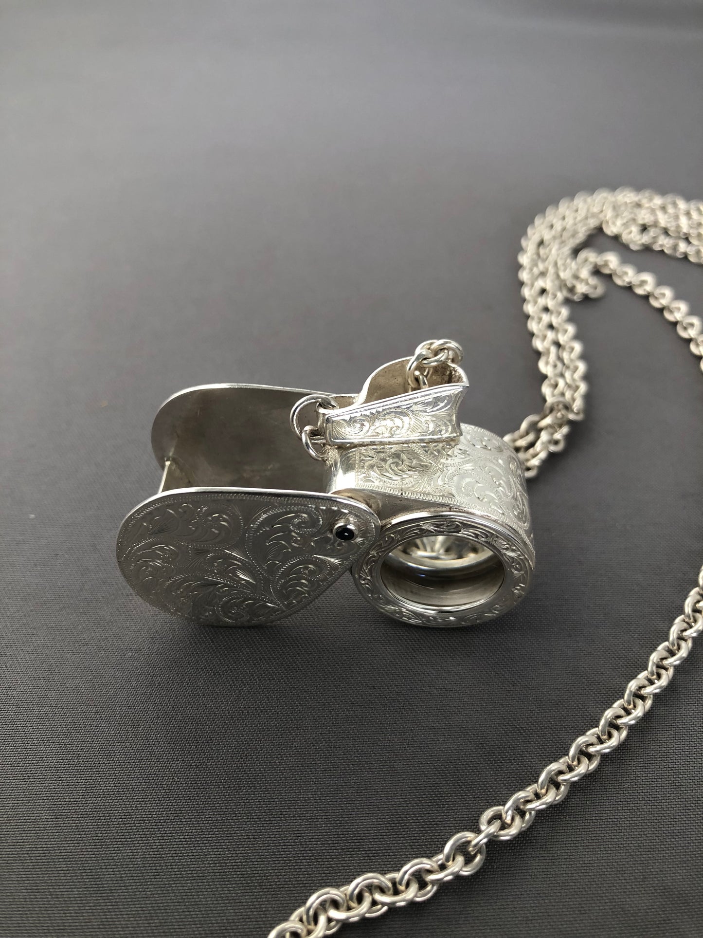 Solid silver handmade jewellers eye glass