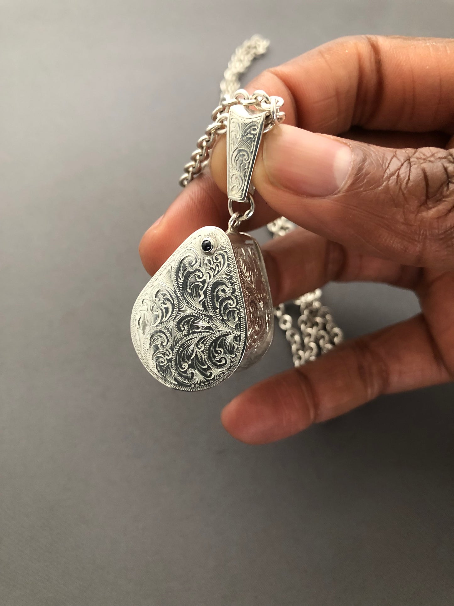 Solid silver handmade jewellers eye glass
