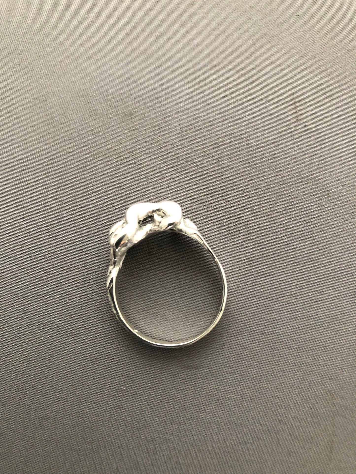 Solid silver fertility ring