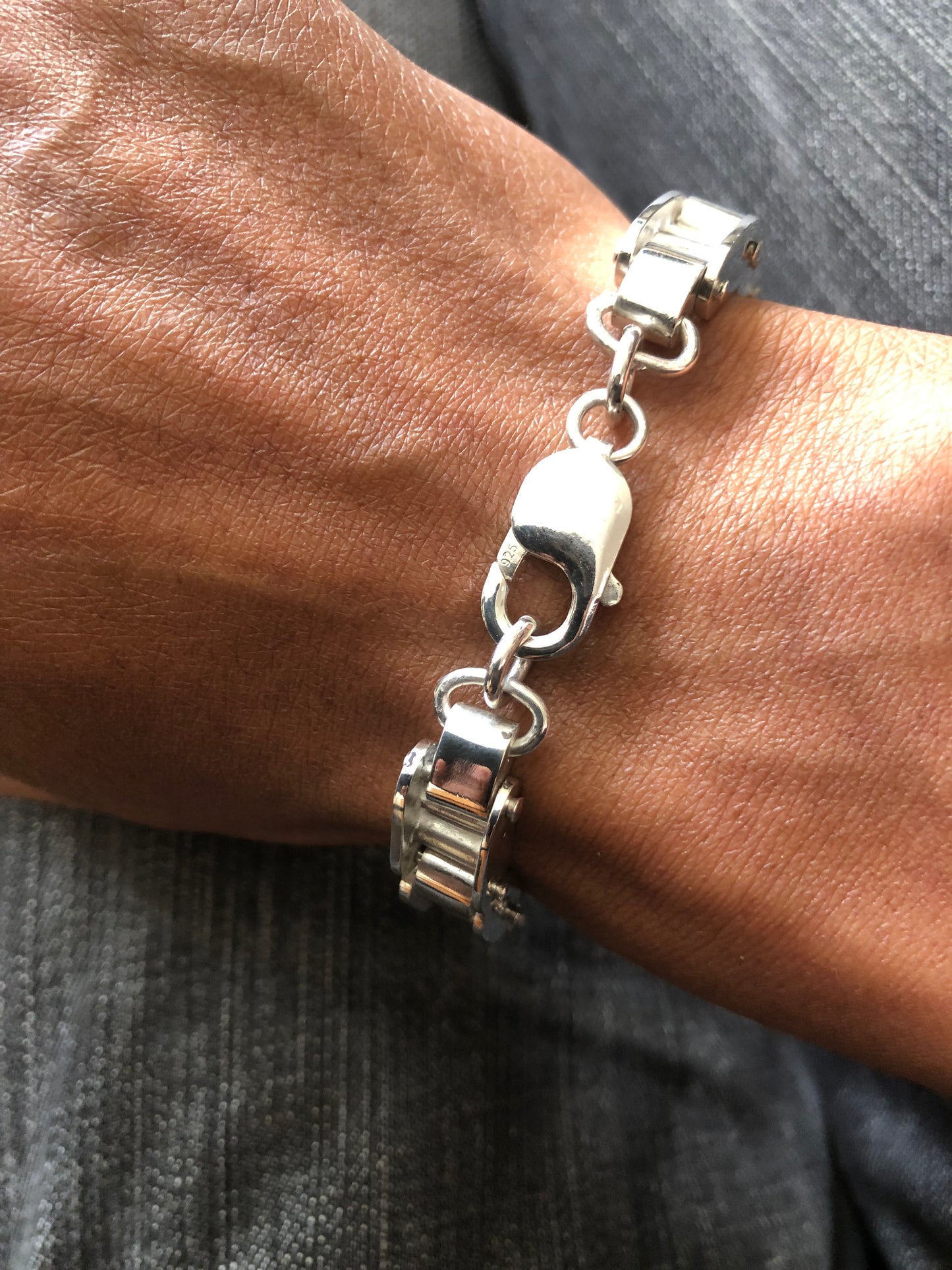 Men’s solid silver bracelet
