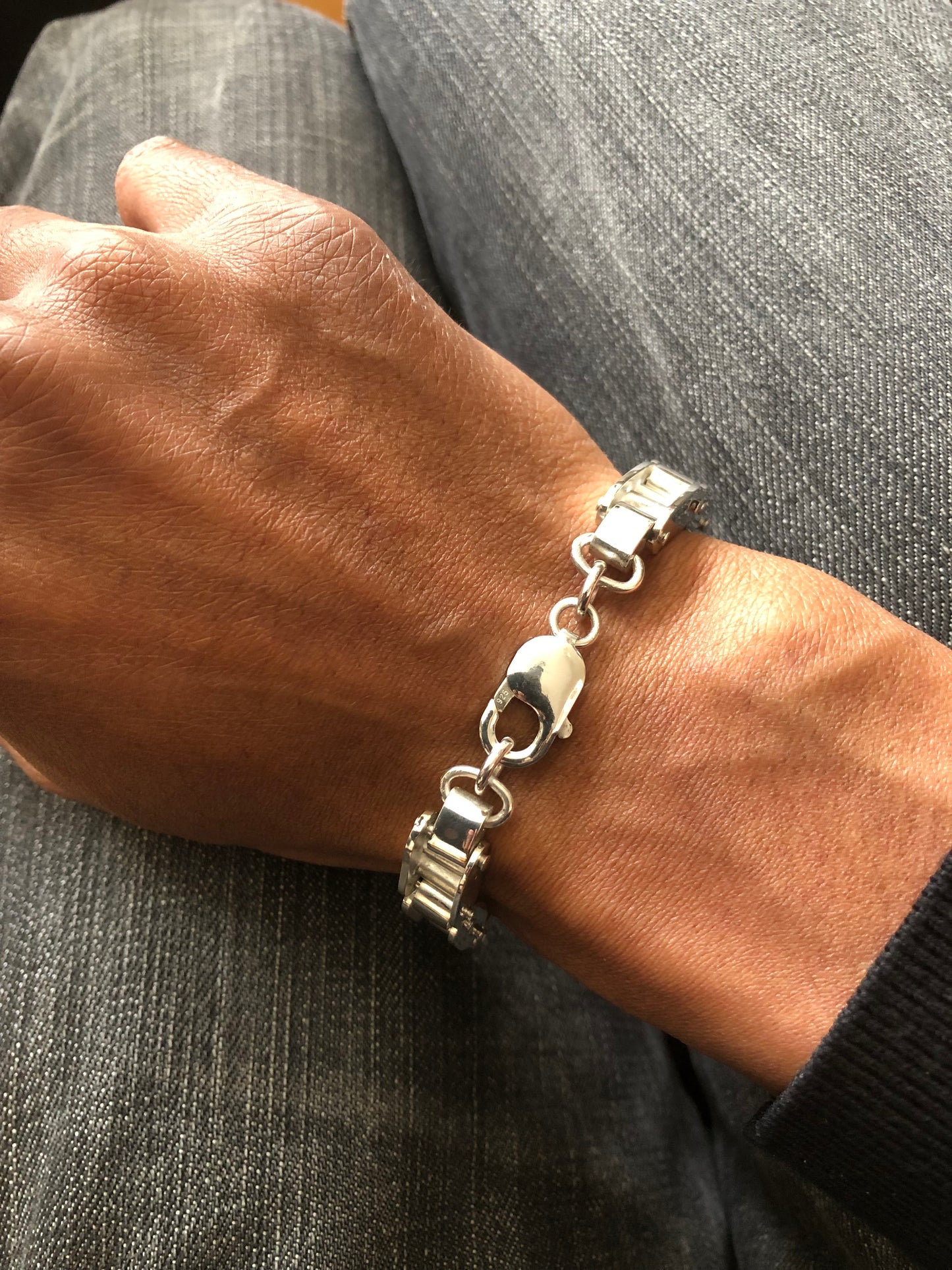 Men’s solid silver bracelet